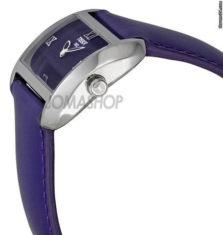 Tissot T-Wave Purple Dial and Leather Strap Ladies Watch T0233091640300 WATCHES 2