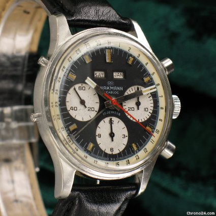 replica Breitling Wakmann Dato-Compax Panda Zifferblatt WATCHES 1