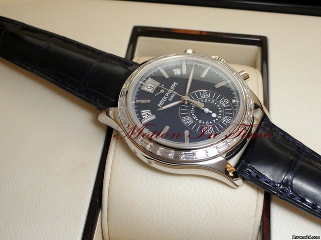 Patek Philippe ANNUAL CALENDAR CHRONOGRAPH PLATINUM BAGUETTE DIAMOND RARE WATCHES 2