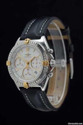 Breitling Stahl/Gold am Lederband -TOP ZUSTAND- WATCHES 2