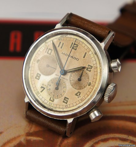 Movado 95m chrono waterproof case anti slide pushers rare vintage WATCHES 2