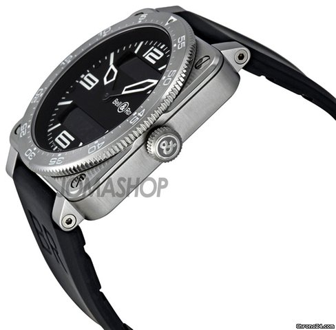Bell & Ross Type Aviation Black Dial Steel Case Mens Watch 03-TYPE-AVI-ST WATCHES 2