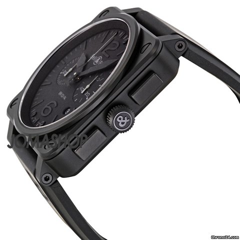 Bell & Ross Aviation Phantom All Black Dial Chronograph Mens Watch BR03-94-PHANTOM WATCHES 2