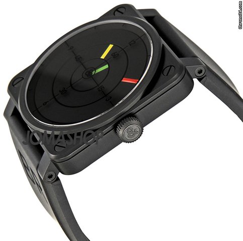 Bell & Ross Aviation Radar Black Dial Mechanical Mens Watch BR0392-RADAR WATCHES 2