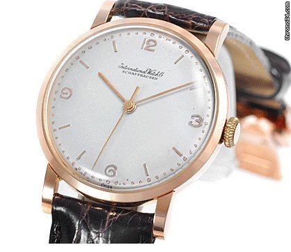 IWC PINK GOLD VINTAGE MAN WATCHES 2
