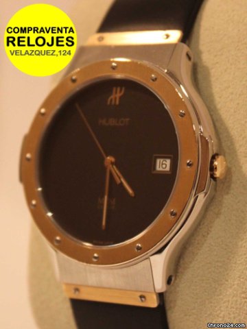 replica Hublot acero y oro, 41 mm. CUARZO WATCHES 1