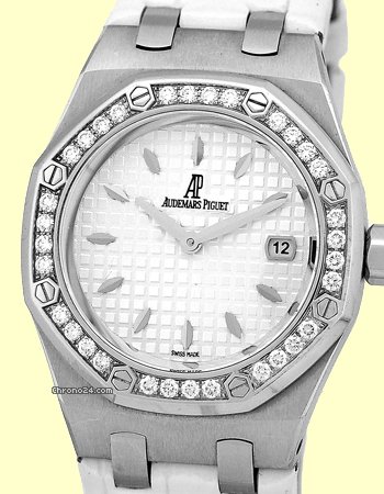 Audemars Piguet Lady's Stainless Steel Diamond Lady Royal Oak Offshore Strapwatch WATCHES 2