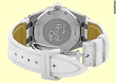 replica Audemars Piguet Lady's Stainless Steel Diamond Lady Royal Oak Offshore Strapwatch WATCHES 1