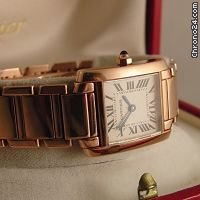 replica Cartier tank mini red gold quartz WATCHES 1