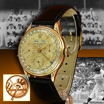 replica Baume & Mercier Dato-Compax New York Yankees - Team of 1961 18 Kt Gold WATCHES 1