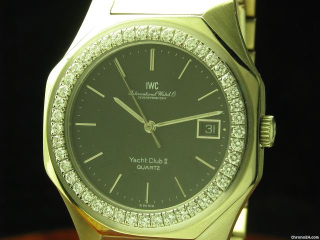 replica IWC Yacht Club Ii 18kt 750 Wei gold Herrenuhr Brillant Besatz WATCHES 1