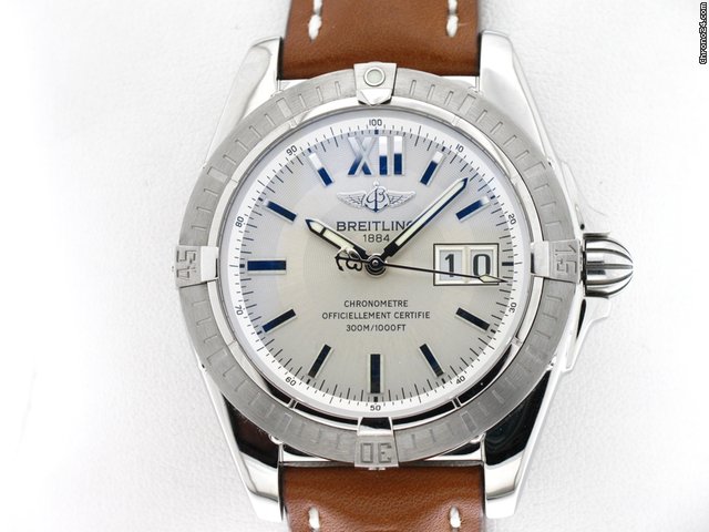 Breitling COCKPIT GRAN DATA ACCIAIO/PELLE AUTOMATICO WATCHES 2