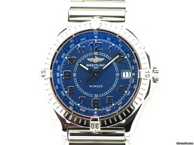 Breitling WINGS QUARZO ACCIAIO Q.BLU WATCHES 2