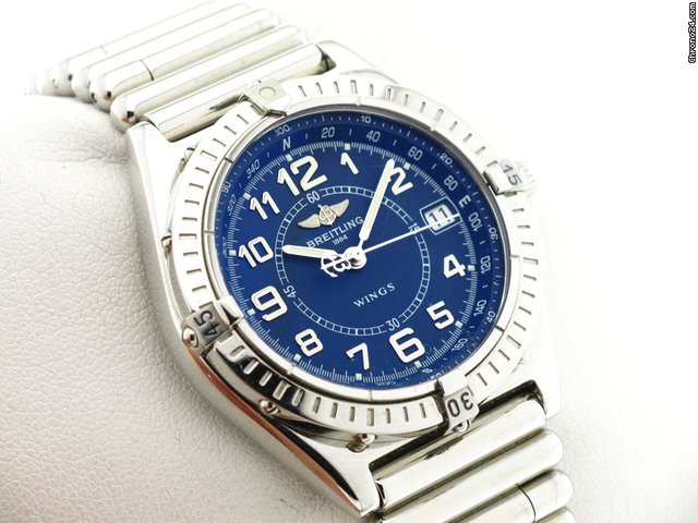 replica Breitling WINGS QUARZO ACCIAIO Q.BLU WATCHES 1