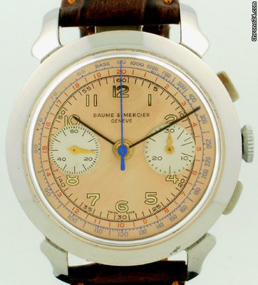 replica Baume & Mercier 2 Register Chronograph circa 1980's WATCHES 1