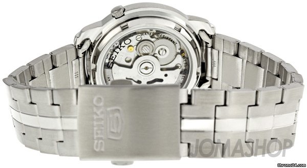replica Seiko 5 Silver Dial Stainless Steel Automatic Mens Watch SNKK65 WATCHES 1