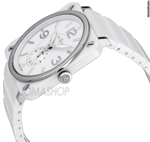Bell & Ross Aviation 39 MM White Unisex Watch BRS-WH-CERAMIC/SCE WATCHES 2