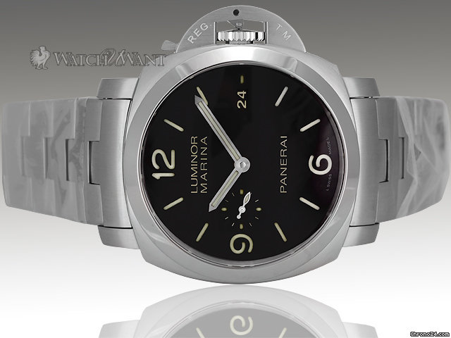 Panerai PAM 328 M - Luminor 1950 Marina 3-Days Automatic - 44mm Stainless Steel - (w/New-Style S/S Bracelet) WATCHES 2