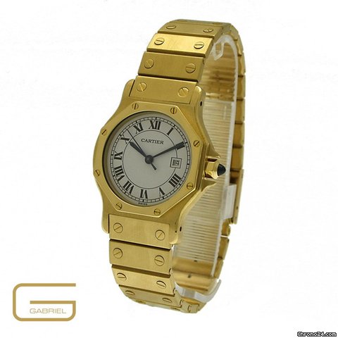 Cartier Santos 18K.Gelbgold WATCHES 2
