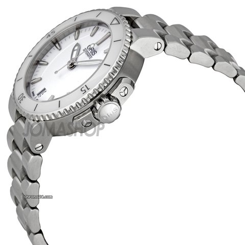 Oris Aquis Date Steel & Ceramic Ladies Watch 733-7652-4156MB WATCHES 2