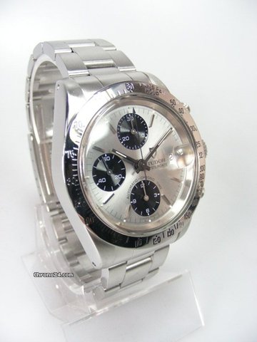 replica Tudor Oysterdate chronographe cadran silver complet acier WATCHES 1
