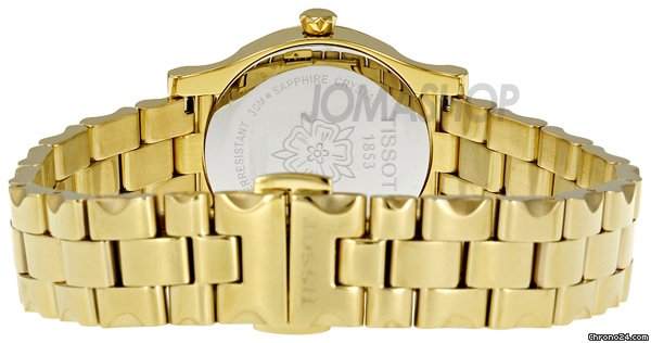 replica Tissot Stylis-T Mother of Pearl Dial Gold-tone Ladies Watch T0282103311700 WATCHES 1 