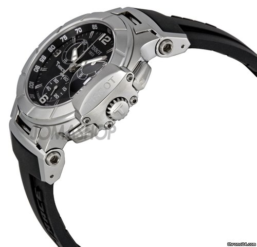 Tissot T-Race Chronograph Black Rubber Strap Ladies Watch T0482171705700 WATCHES 2