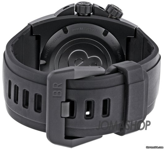 replica Bell & Ross Phantom Black Dial Automatic Black Rubber Mens Watch BR0292CAPH WATCHES 1