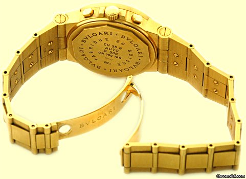 replica Bulgari Gent's 18K Yellow Gold  Chronograph WATCHES 1 