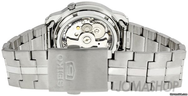 replica Seiko 5 Automatic Black Dial Stainless Steel Mens Watch SNKK71 WATCHES 1