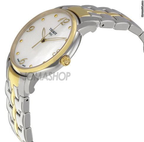 Tissot Lady-Round Mother of Pearl Dial Stainless Steel Ladies Watch T0522102211700 WATCHES 2