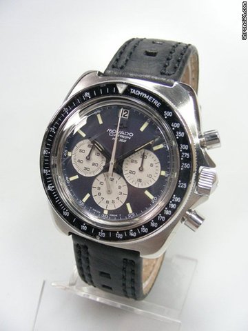 Zenith Movado mvt Zenith El Primero calibre 400 Datron HS 360 chronographe cadran noir trois compteurs silver WATCHES 2