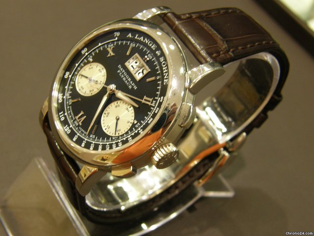 replica A. Lange & Sohne Datograph Flyback Platin FALTSCHLIE E / TRESORUHR WATCHES 1