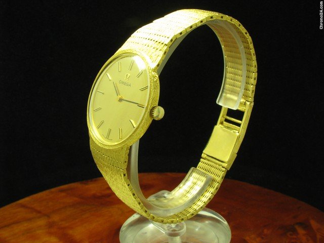 Omega 18kt Gold Herrenuhr Milanaise Armband WATCHES 2