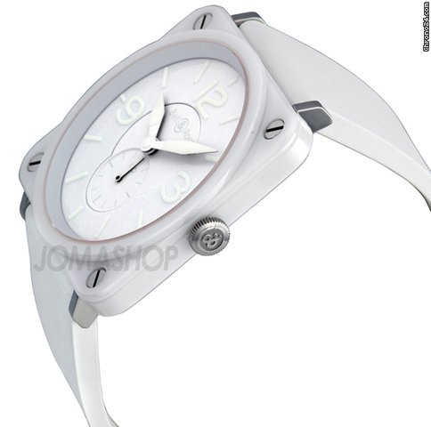 Bell & Ross Aviation White Phantom White Rubber Unisex Watch BRSWHCPHSRB WATCHES 2