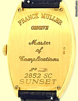 replica Franck Muller Gent's Medium Size 18K Yellow Gold Cintree Curvex Sunset Strapwatch WATCHES 1