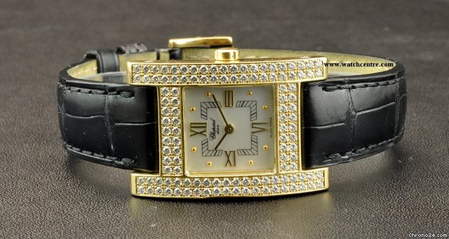 Chopard 18k Yellow Gold MOP Dial Ladies "H" Watch 13/6818 WATCHES 2