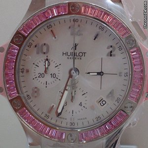 Hublot TUTTi FRUTTi STEEL PiNK BAGUETTE BEZEL 41 mm WATCHES 2