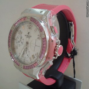 replica Hublot TUTTi FRUTTi STEEL PiNK BAGUETTE BEZEL 41 mm WATCHES 1