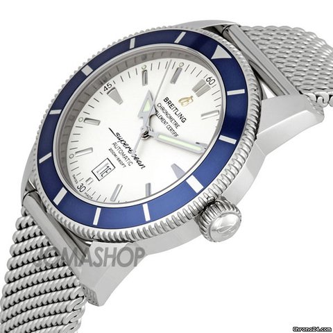 Breitling Superocean Heritage 46 Silver Dial Mens Watch A1732016-G642SS WATCHES 2