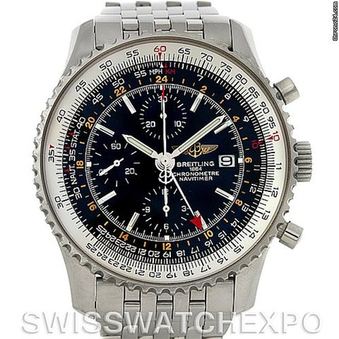 Breitling Navitimer World Chronograph Steel Watch WATCHES 2