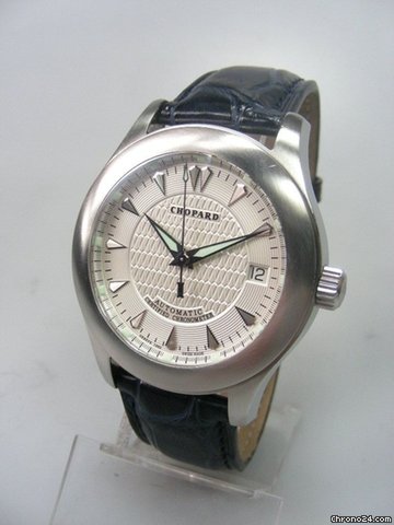 Chopard LUC Sport acier/cuir aiguilles dauphines WATCHES 2