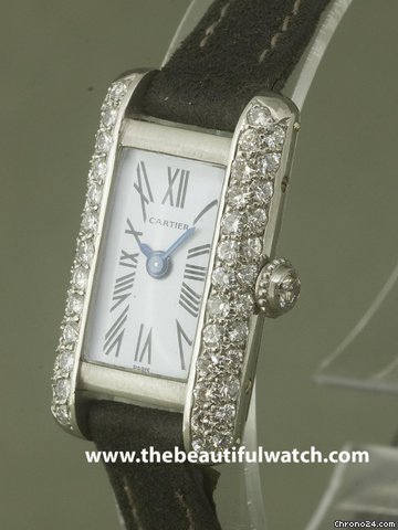 Cartier TANK WOMAN PLATINE 1950 WATCHES 2