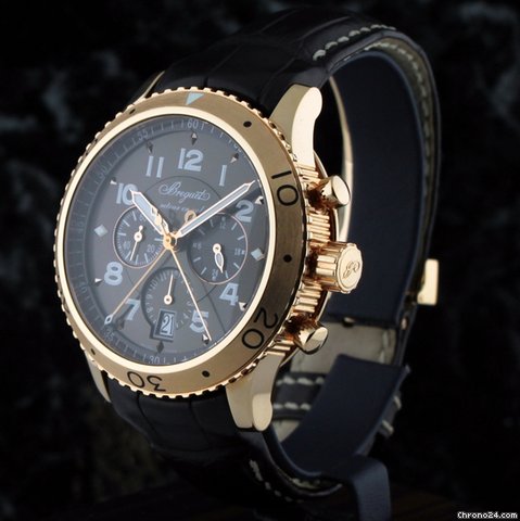 replica Breguet 18k Rose Gold Transatlantique Type XXI Flyback Chronograph WATCHES 1