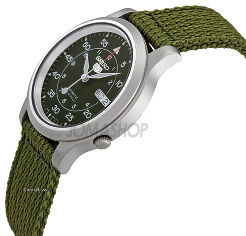 Seiko 5 Military Green Dial Automatic Mens Watch SNK805K2 WATCHES 2