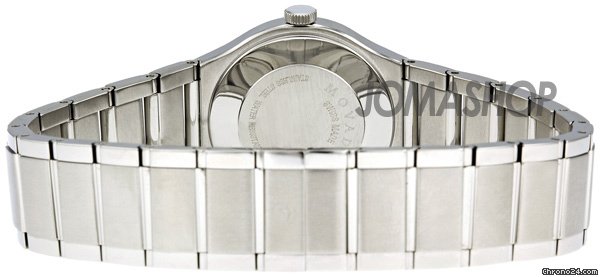 replica Movado Quadro Black Dial Stainless Steel Ladies Watch 0606493 WATCHES 1