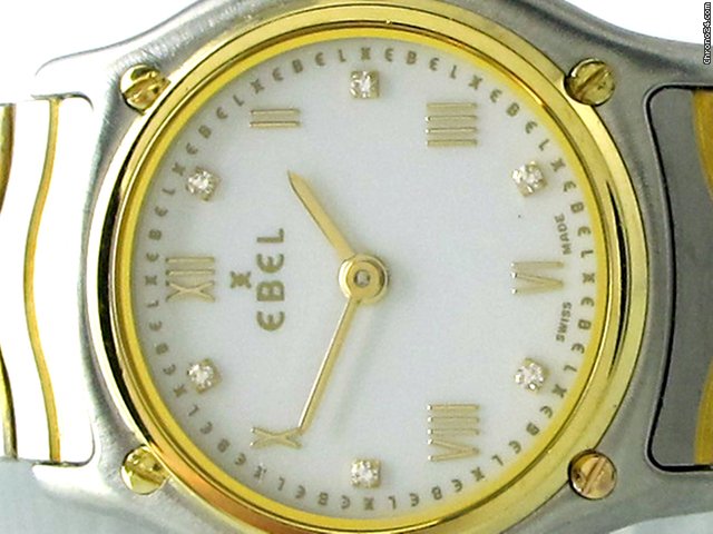 replica Ebel "Classic Wave", small, Stahl/Gold, Brillantbesatz WATCHES 1