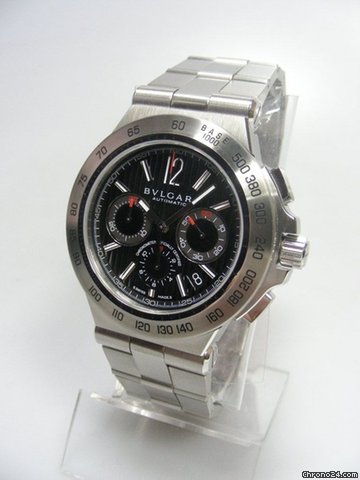Bulgari Diagono Professional chronographe complet acier cadran noir WATCHES 2