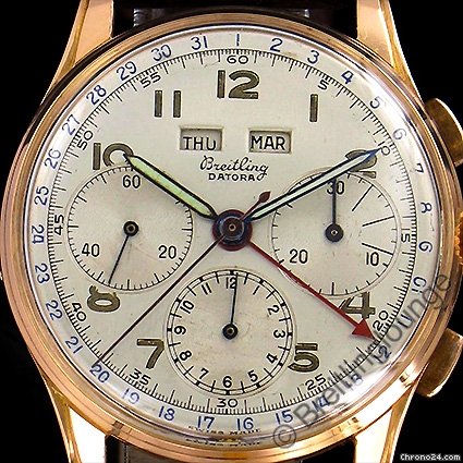 Breitling Datora 785 18 Kt Gold Dato-Compax WATCHES 2
