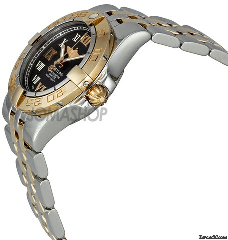 Breitling Galactic 30 Black Dial Automatic Chrono Two-Tone Mens Watch C71340L2-B952 WATCHES 2